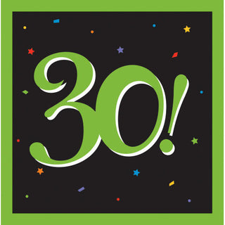 30 Birthday Milestones Beverage Napkins (16ct)