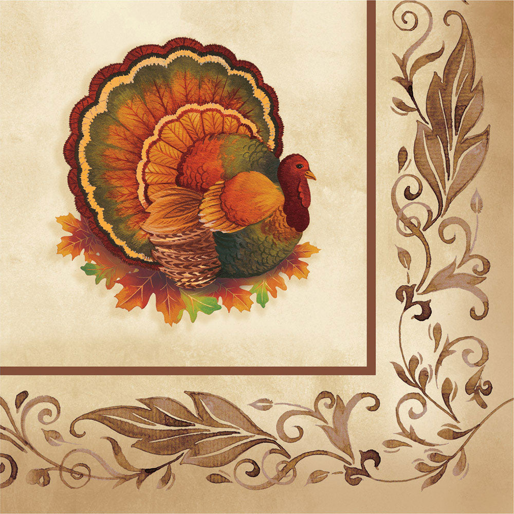 Traditional Feast Beverage Napkins (16ct)