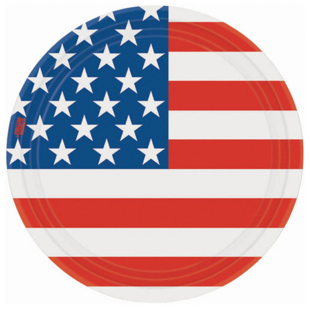 Stars and Stripes Dinner Plates (8ct)