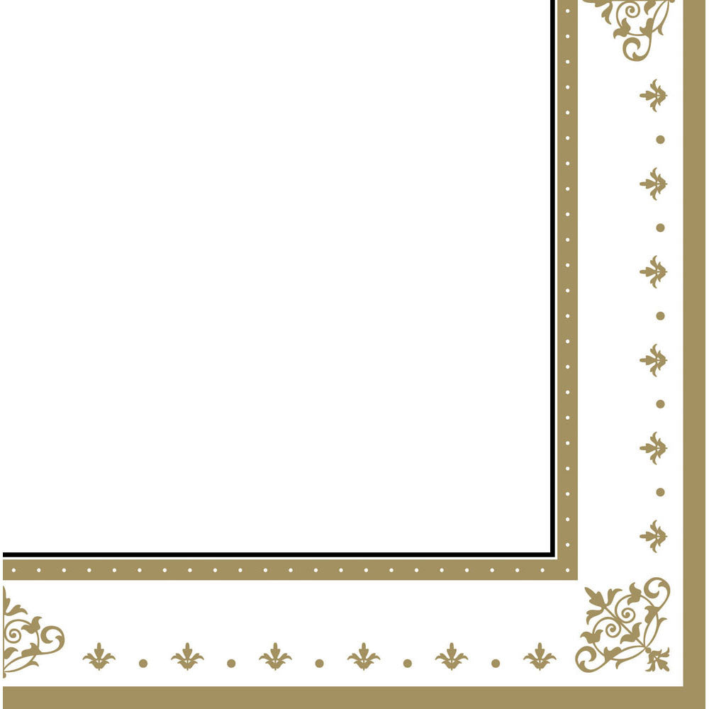 Stafford Gold Beverage Napkins (16ct)
