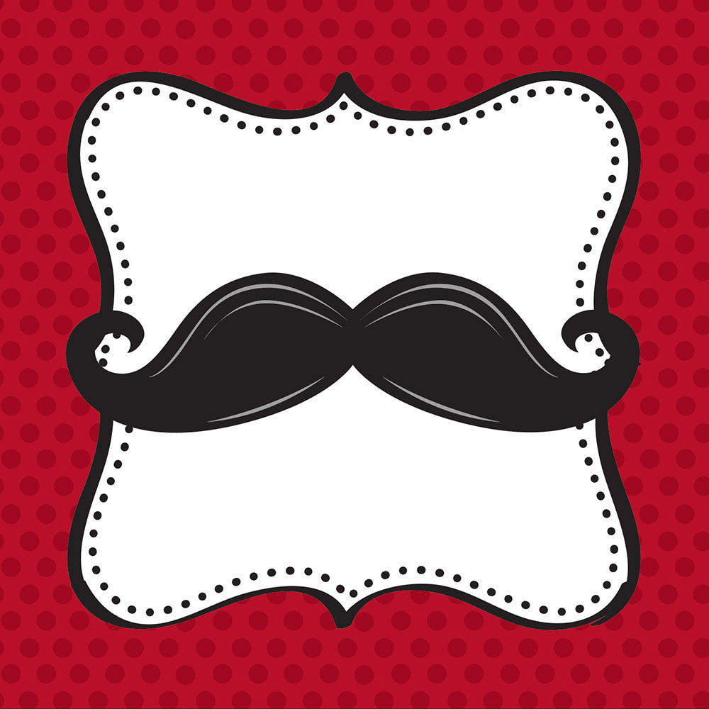 Mustache Madness Beverage Napkins (16ct)