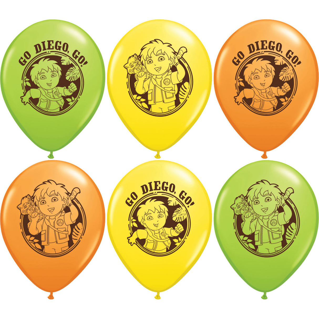 12" Go Diego Go! Balloons (6ct)