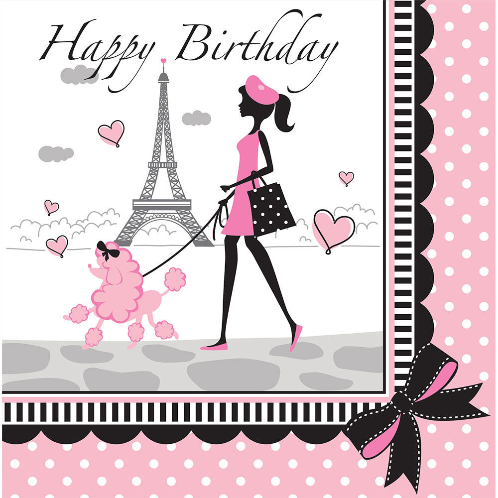 Party in Paris Luncheon Napkins (18ct)