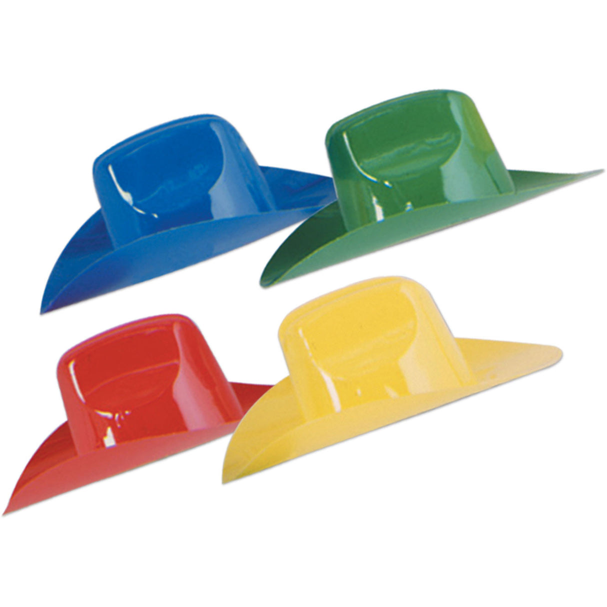 Miniature Plastic Cowboy Hats (4 ct)