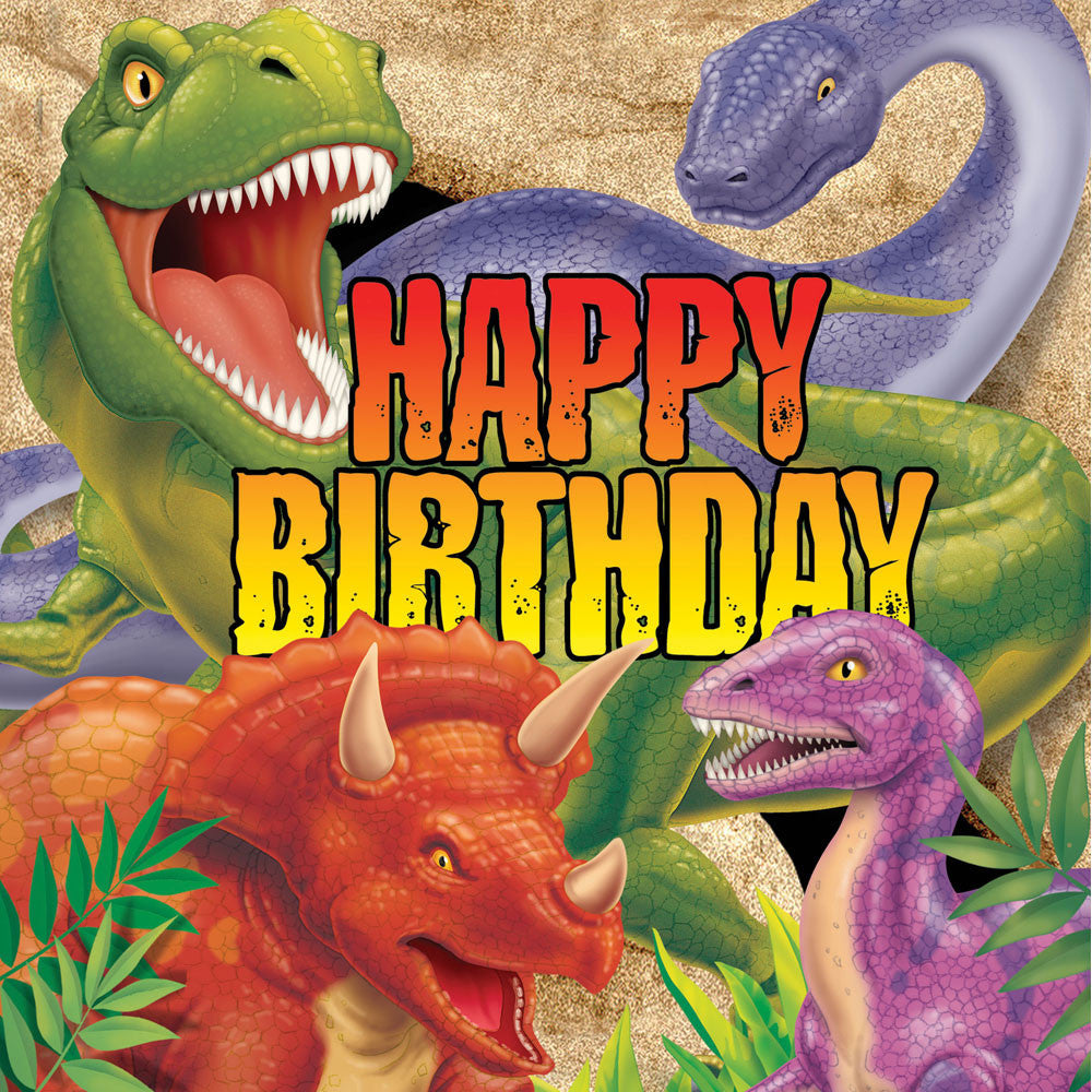 Dino Blast Birthday Luncheon Napkins (16ct)