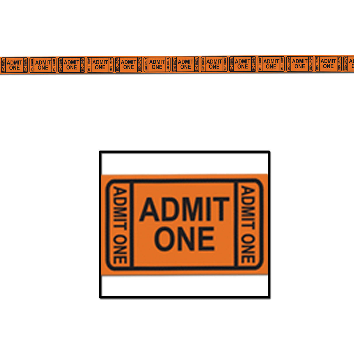 Admission Ticket Tape Poly Decorating Material