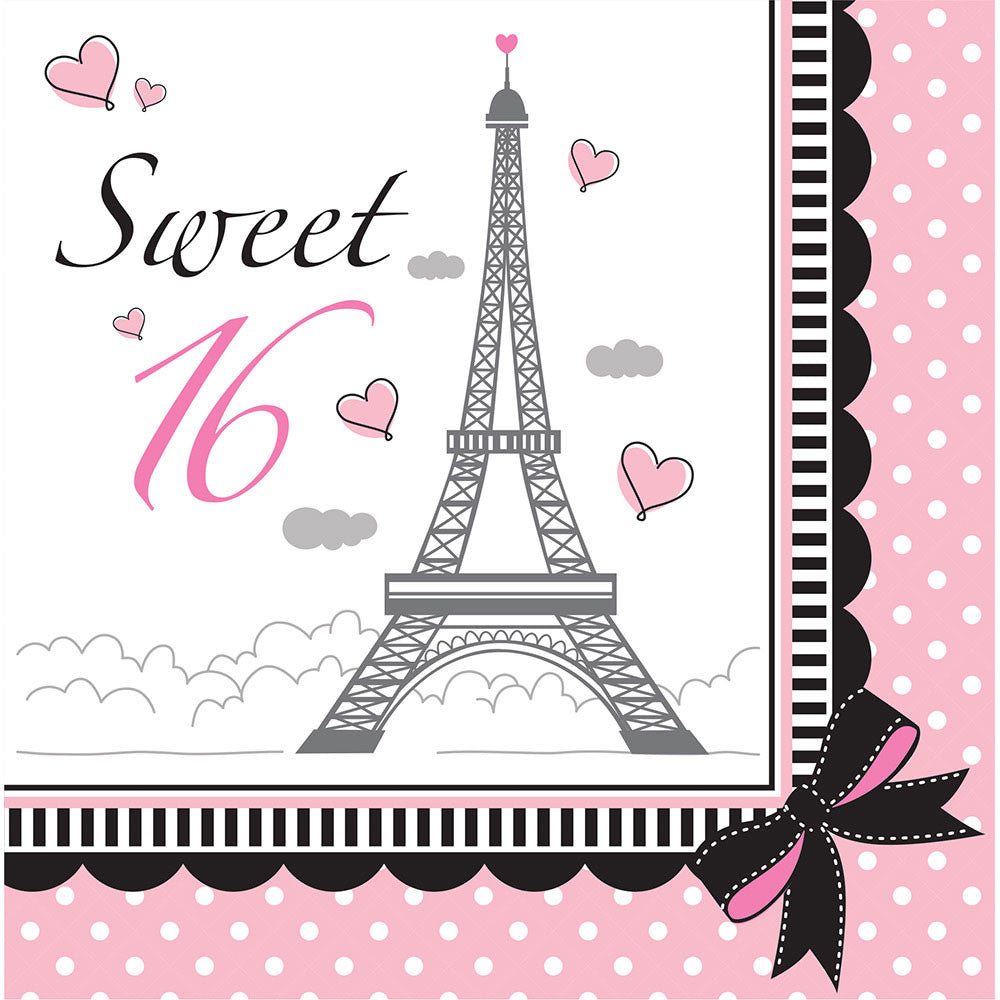Party in Paris Luncheon Napkins (18ct)