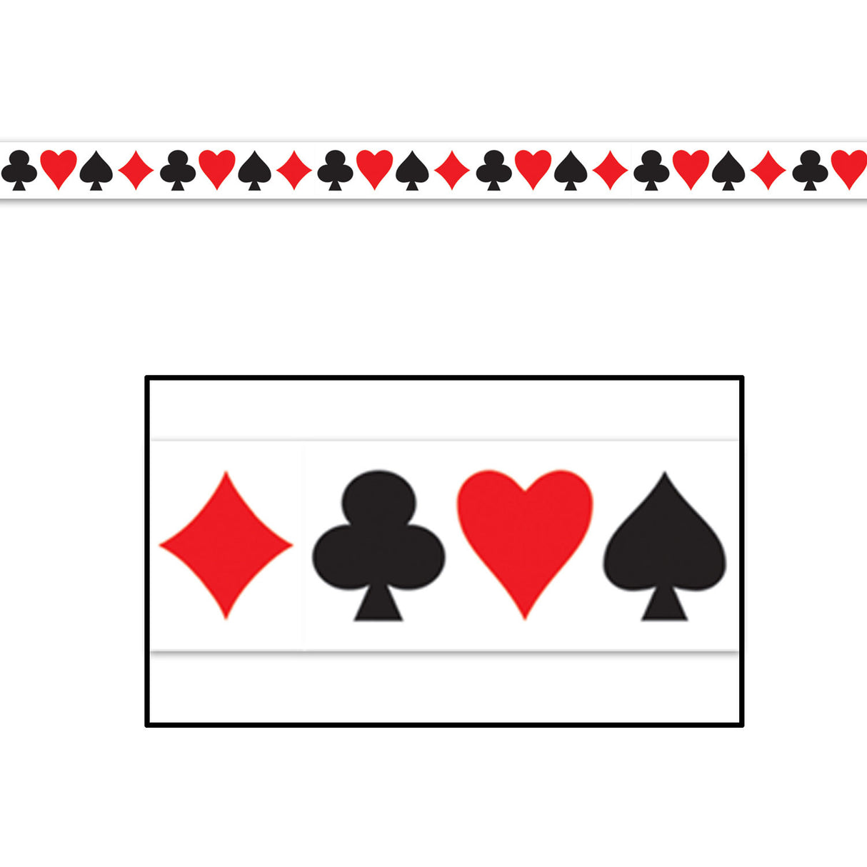 Card Suit Party Tape