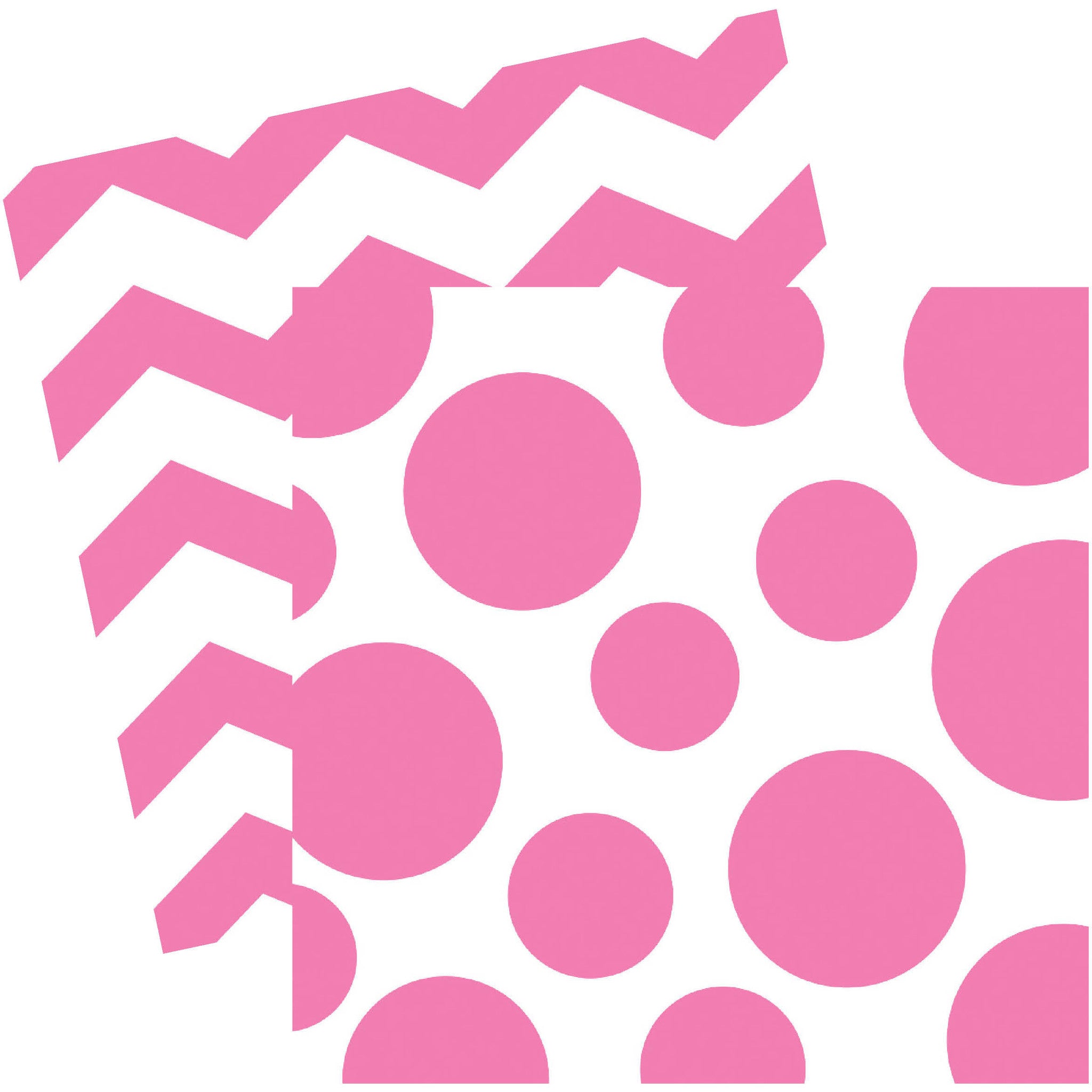 Candy Pink Chevron and Dot Luncheon Napkins (16ct)