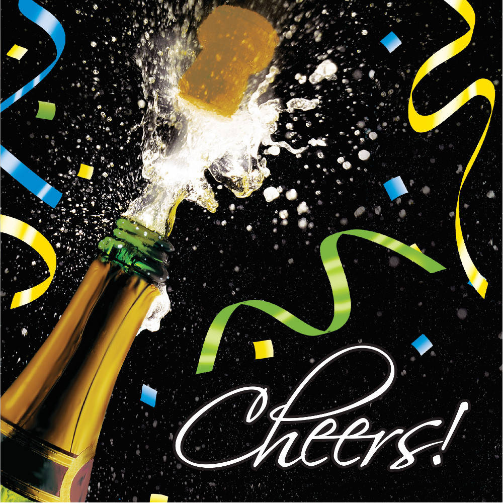 New Year Pop Luncheon Napkins (16ct)