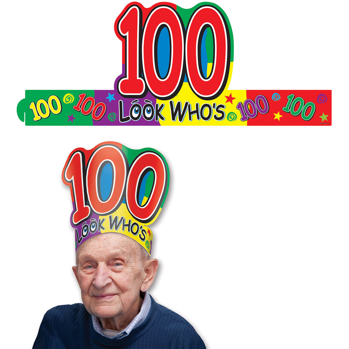Look Who's  100  Headband