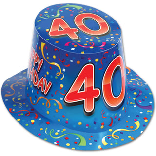 Happy  40  Birthday Hi-Hat