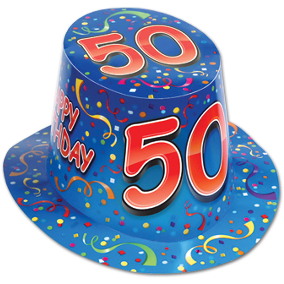 Happy  50  Birthday Hi-Hat