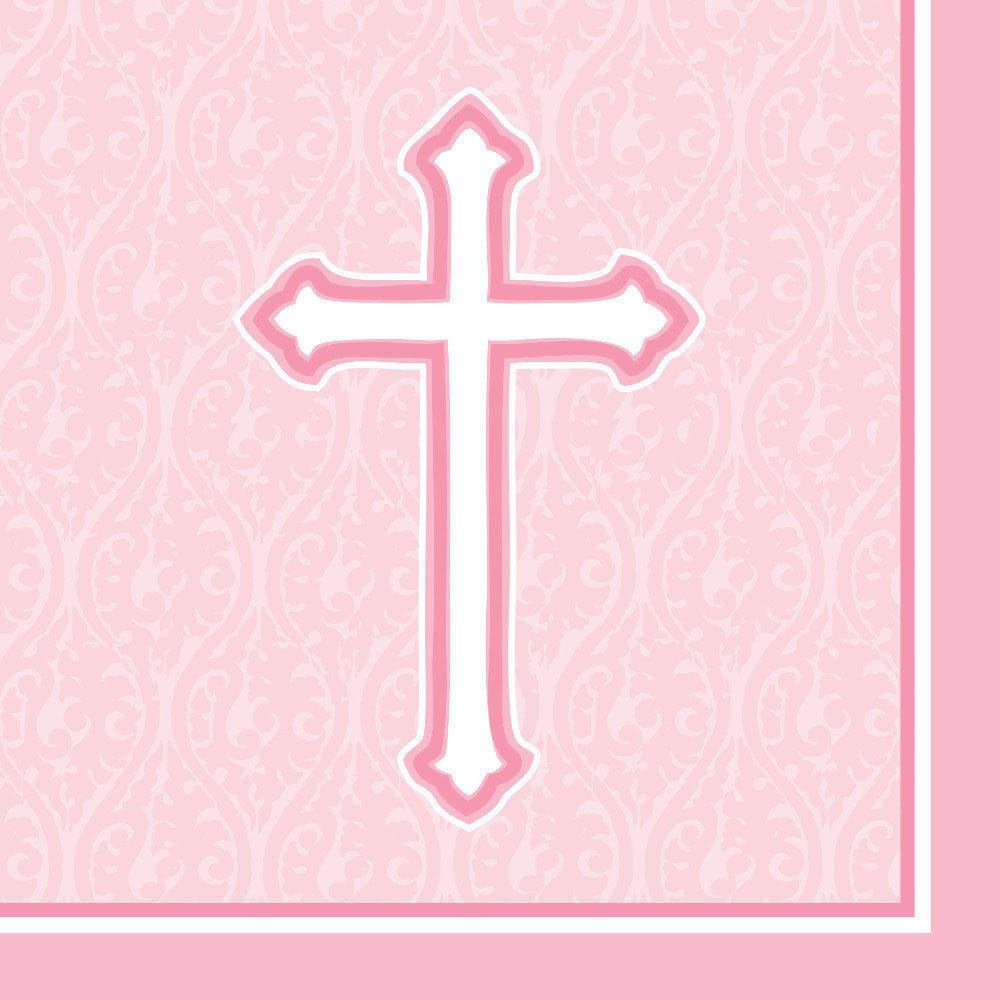 Faith Pink Luncheon Napkins (18ct)