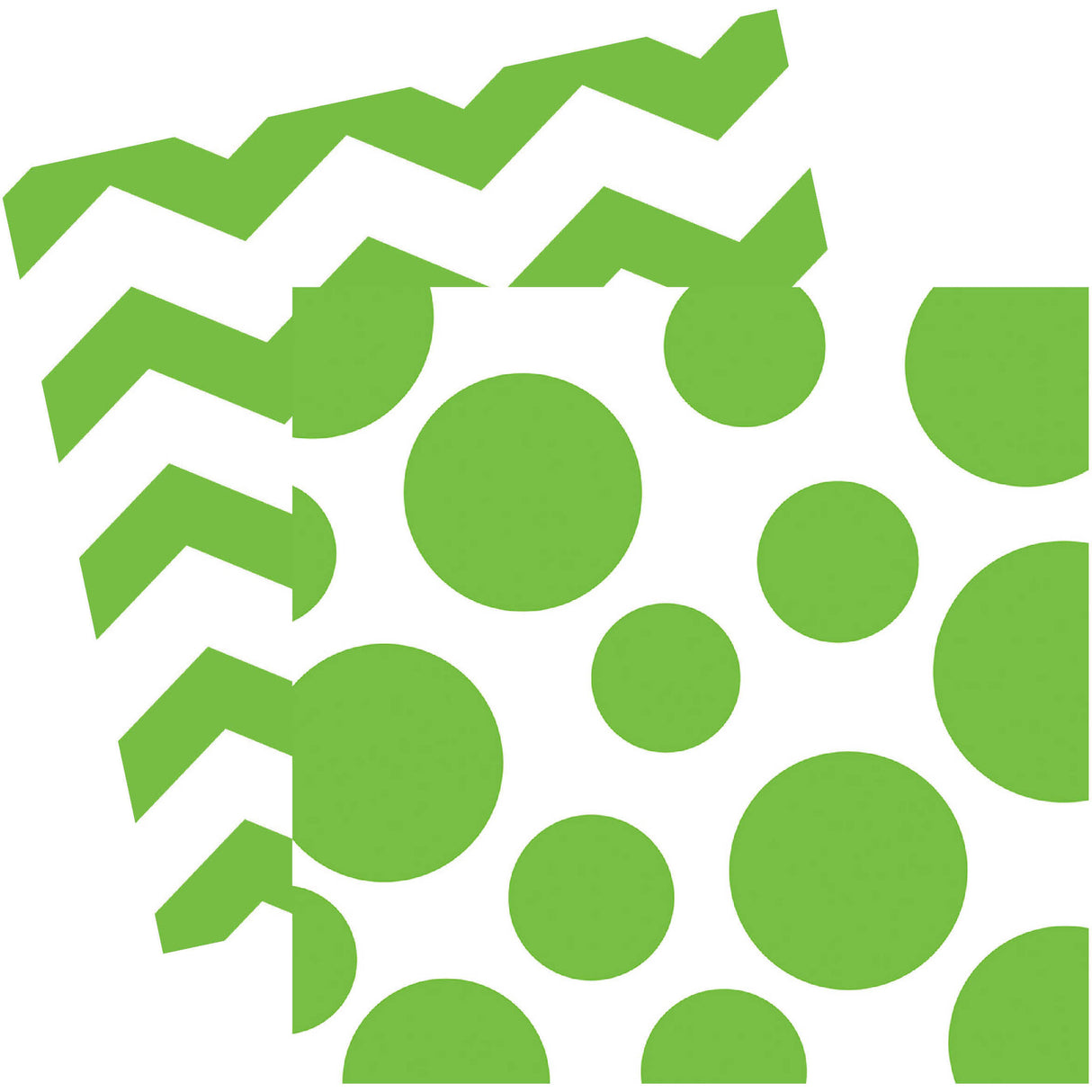 Fresh Lime Chevron and Dot Luncheon Napkins (16ct)