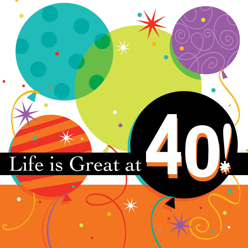40 Life Is Great Luncheon Napkins (16ct)