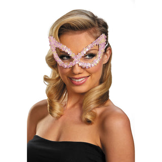 Sequin Eye Mask - Pearlescent White