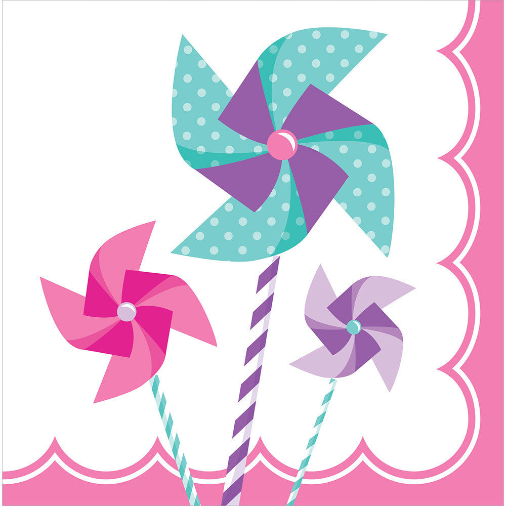 Turning One Girl Luncheon Napkins (16ct)
