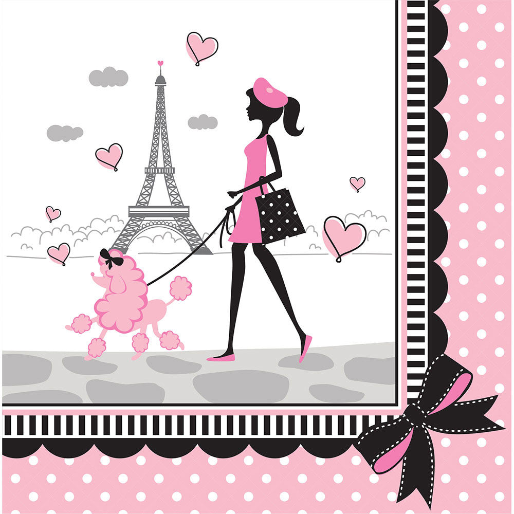 Party in Paris Luncheon Napkins (18ct)