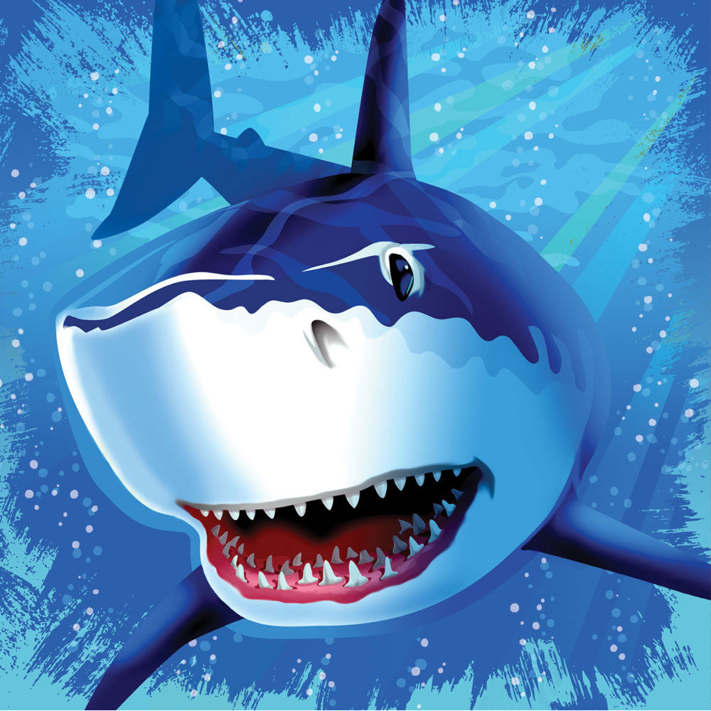 Shark Splash Luncheon Napkins (16ct)