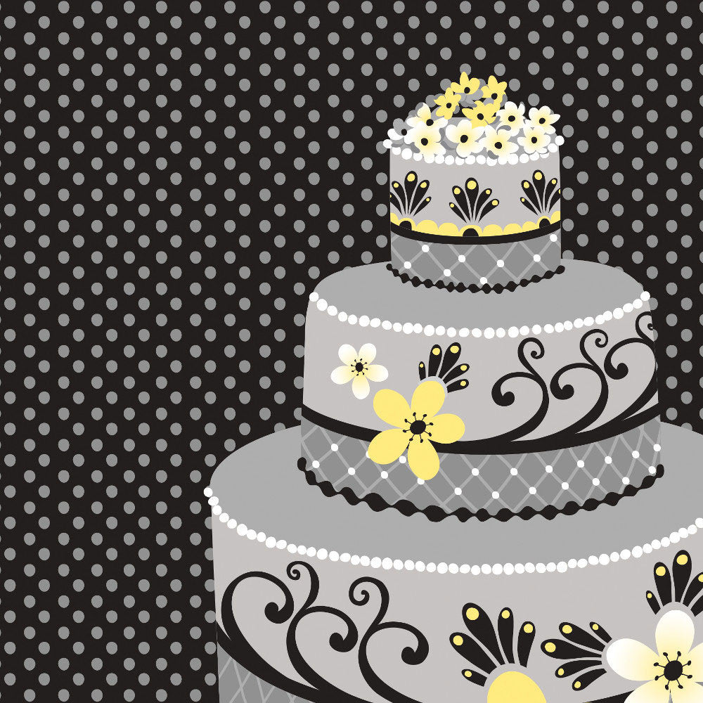 Chic Wedding Cake Luncheon Napkins (16ct)