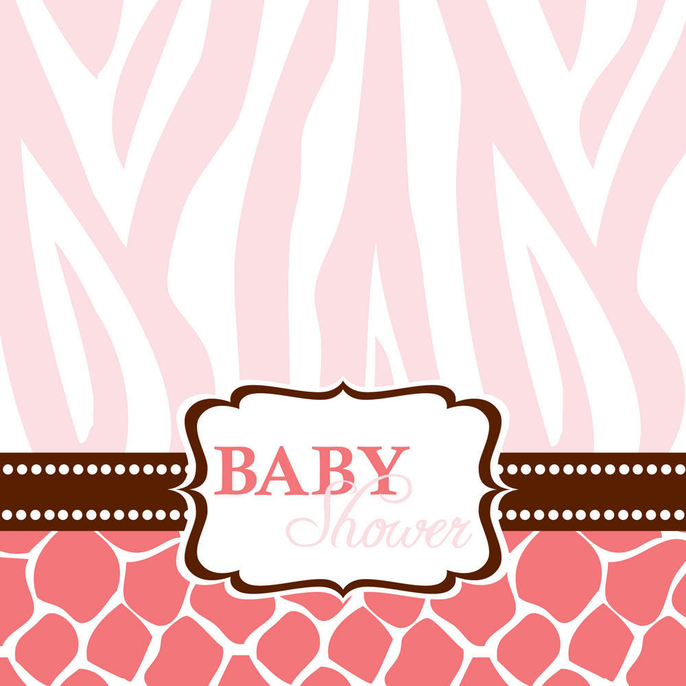 Wild Safari Pink Luncheon Napkins (16ct)