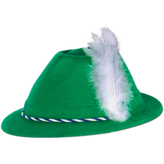Green Velour Tyrolean Hat