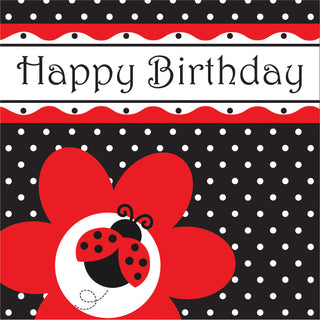 Ladybug Fancy Birthday Luncheon Napkins (16ct)