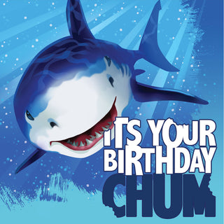 Shark Splash Birthday Luncheon Napkins (16ct)