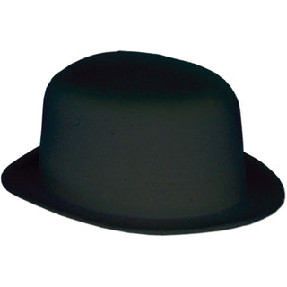 Black Velour Derby Hat