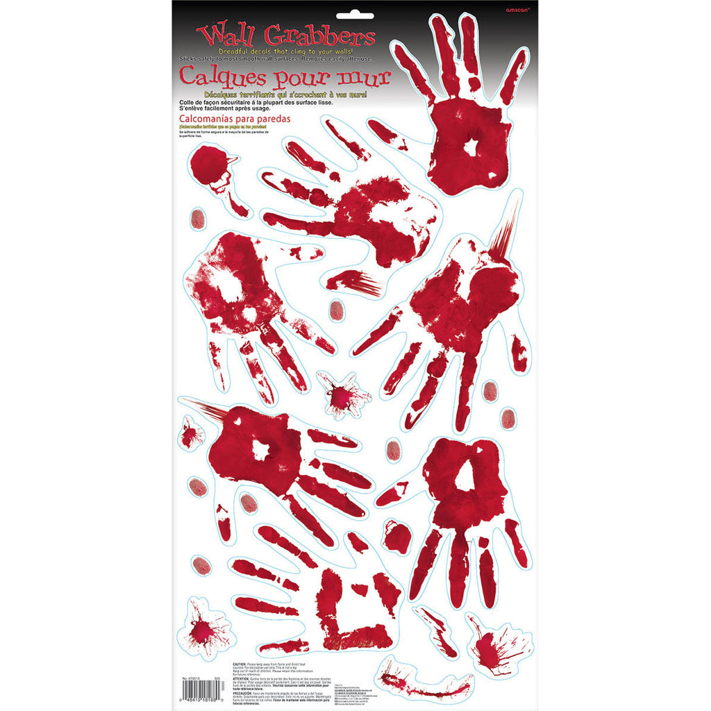 Bloody Hand Prints Wall Grabber