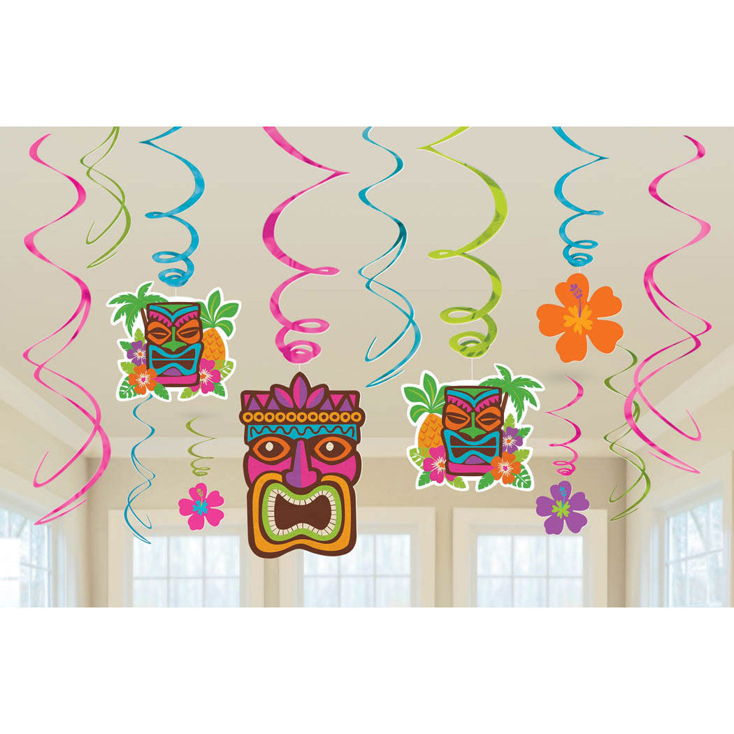 Tiki Hanging Swirls (12ct)