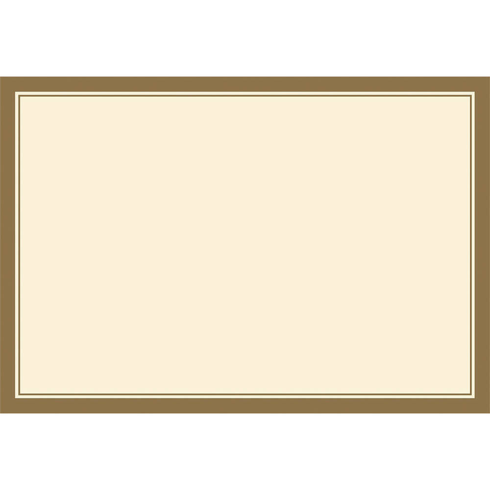 Cream w/Gold Trim Placemats (24 ct)