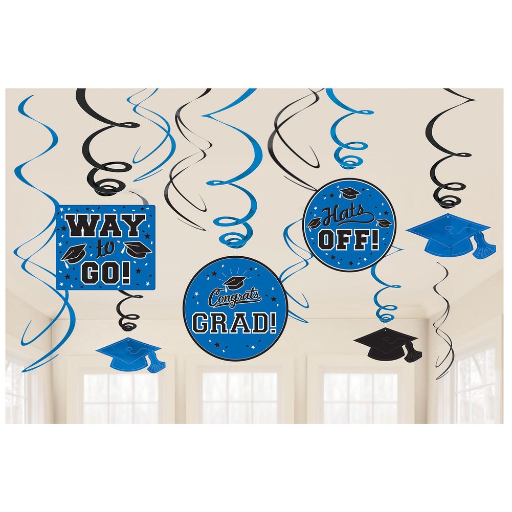Grad Swirls Decorating Value Pack - Blue, 12ct