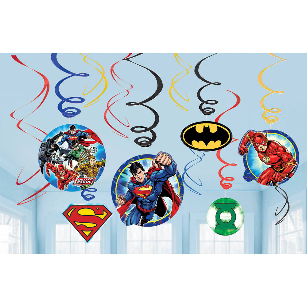 Justice League Hanging Swirls (12 ct)