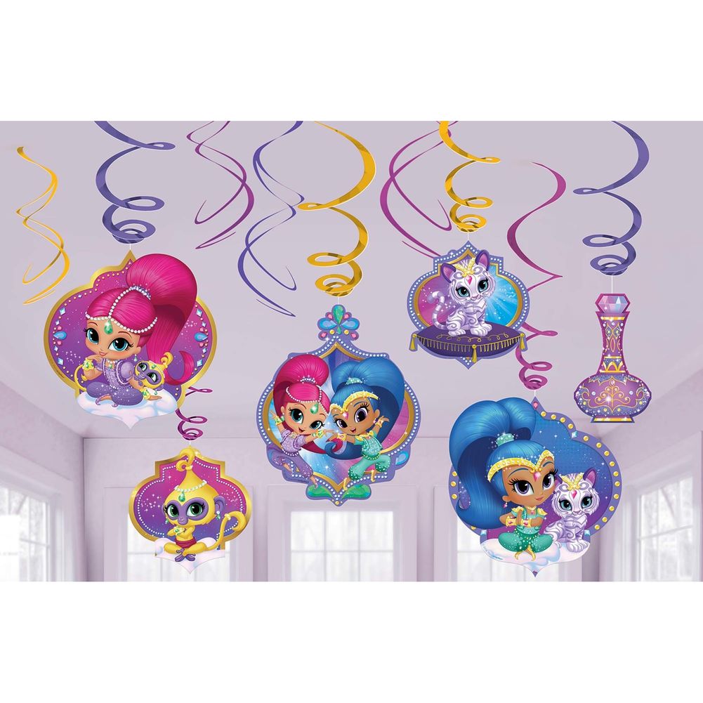 Shimmer and Shine Hanging Swirls (12 ct)