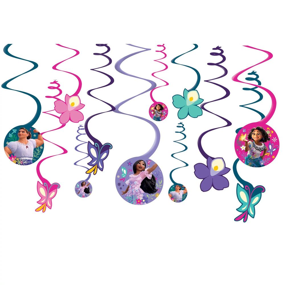 Encanto Swirl Decorations, 12ct