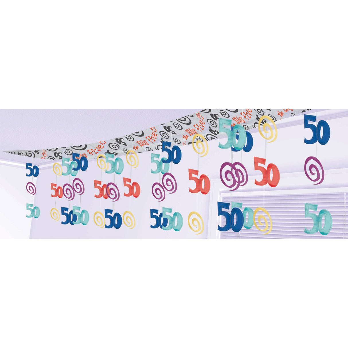 Oh No 50 Foil Ceiling Decor (1 ct)