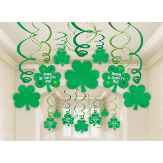 St. Patrick's Day Hanging Swirls (30 ct)
