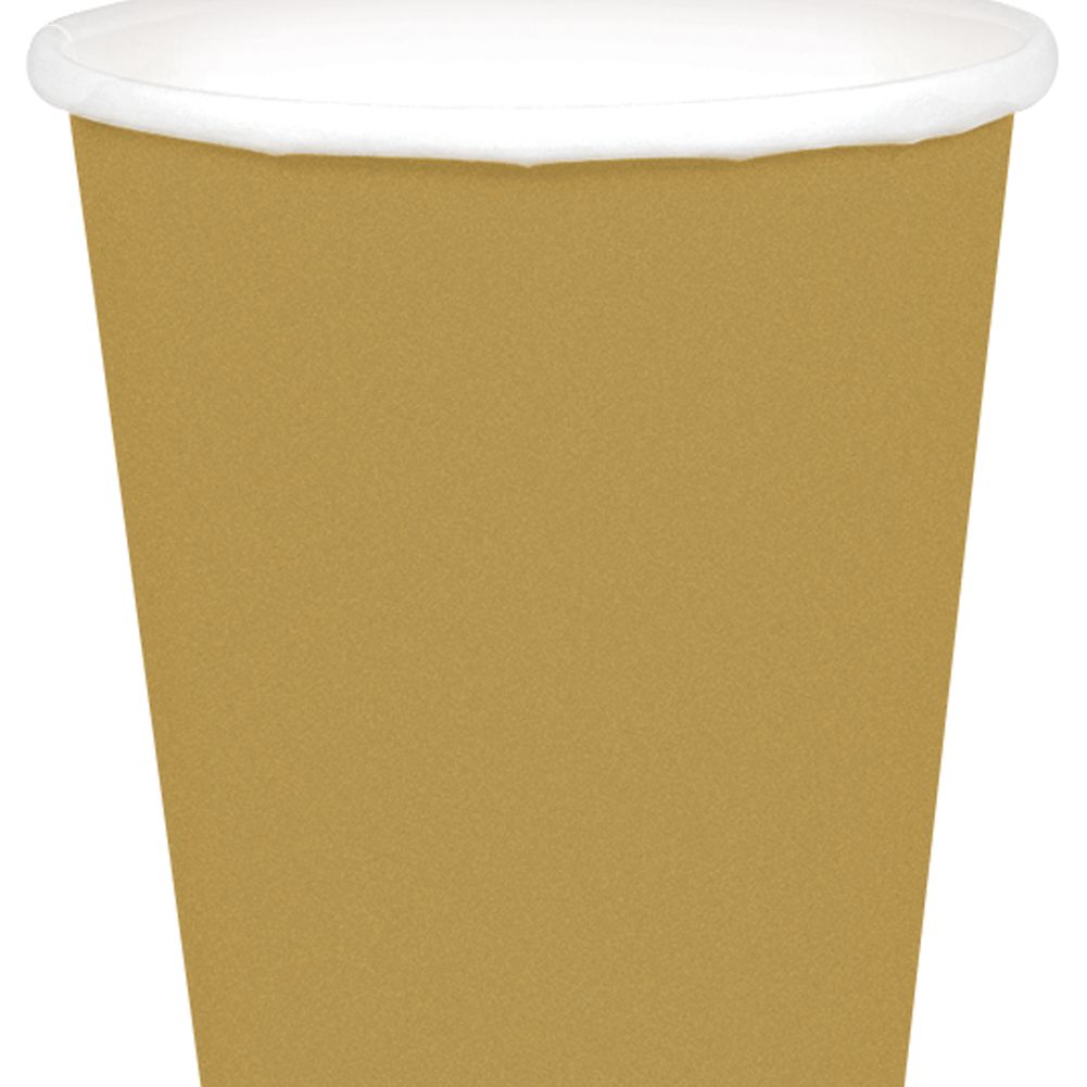 Gold 9oz Paper Cups (20ct)
