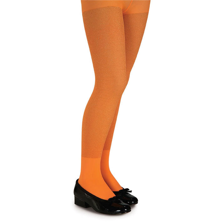 Rubies Orange Glitter Tights Child Small