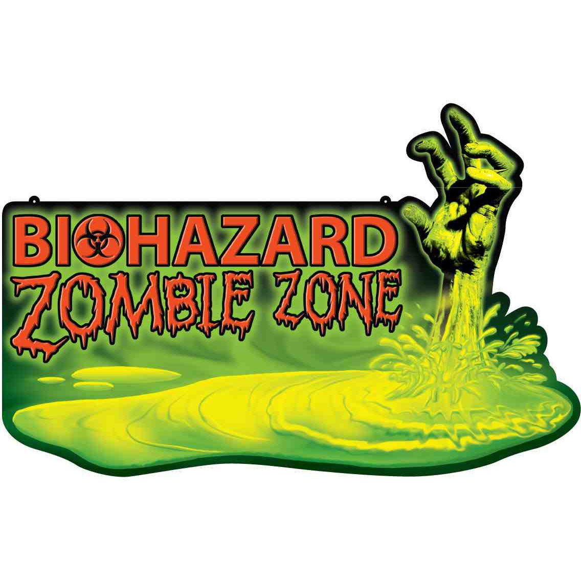 Biohazard Warning Wall Sign