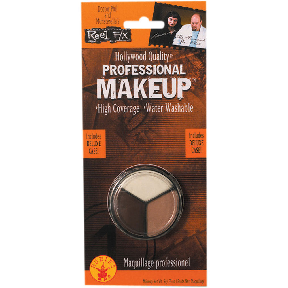Reel F/X 3 Color Makeup White, Flesh, Brown