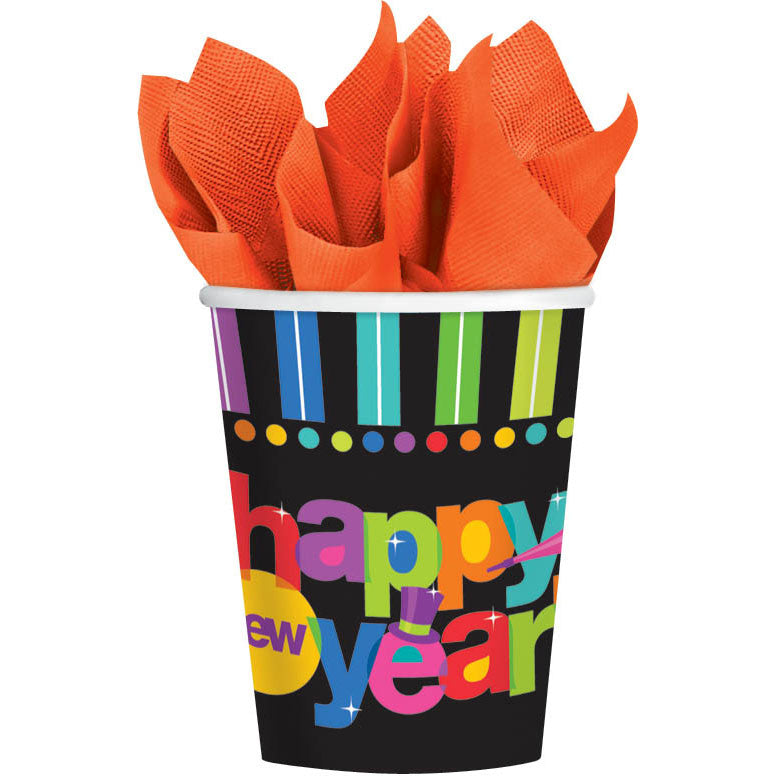 Bright New Year 9oz Paper Cups (50ct)