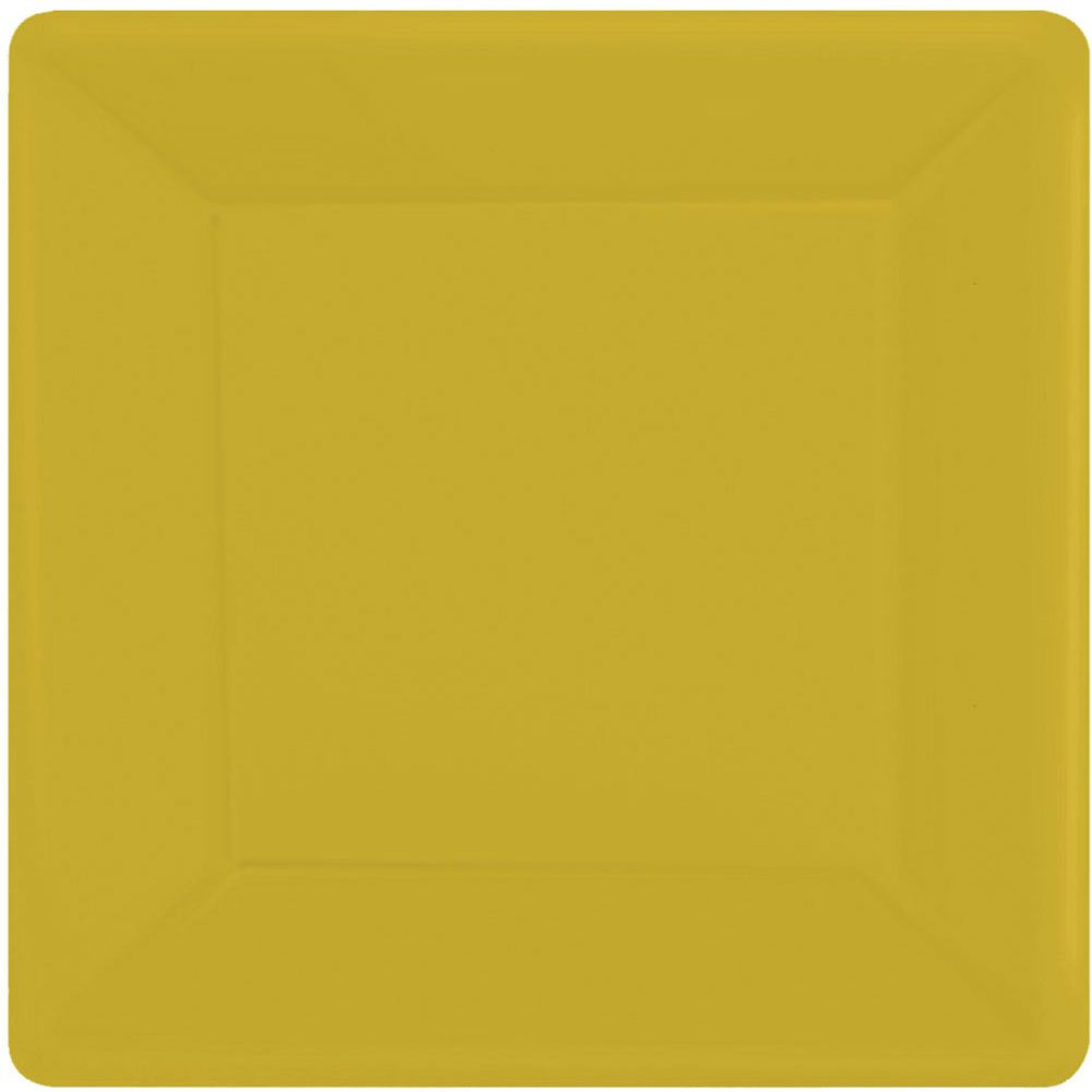 Yellow Sunshine Square Paper Banquet Plates (20ct)