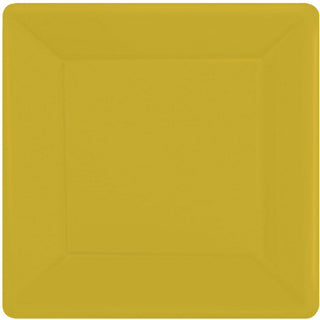Yellow Sunshine Square Paper Banquet Plates (20ct)