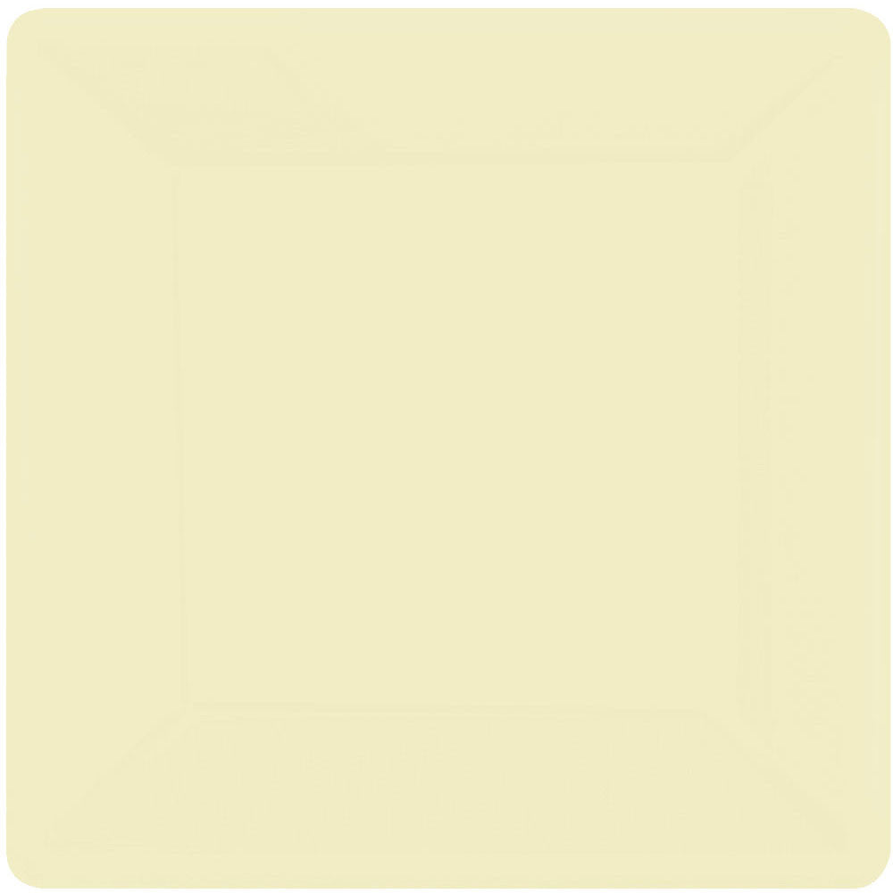 Vanilla CrÃƒÂ¨me Square Paper Banquet Plates (20ct)