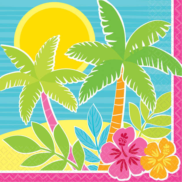 Summer Scene Beverage Napkins (125ct)
