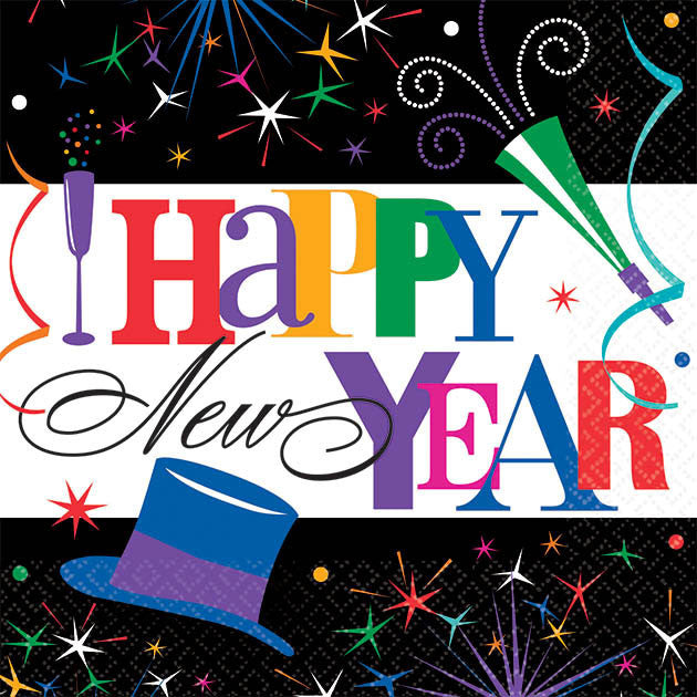 Ring In The New Year Beverage Napkins (125ct)
