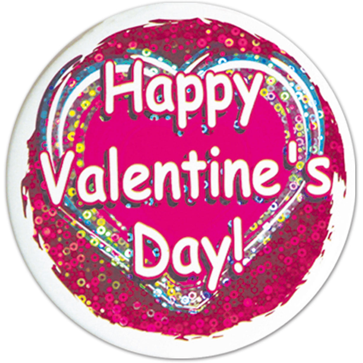 Happy Valentine's Day Button (1ct)